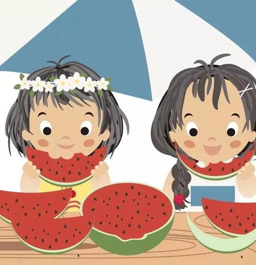 头像吃瓜可爱图片卡通,带你领略可爱瞬间